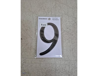 BULK LOT 80mm Shape Cut Numeral Black QTY 4

Item ...