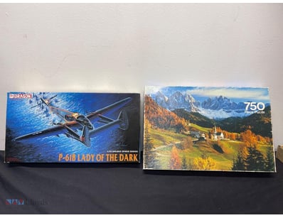VINTAGE DRAGON P-61B LADY OF THE DARK & 750 PUZZLE...
