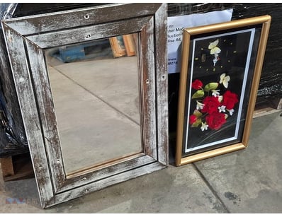 UNKNOWN ARTIST

Framed Quartz Clock And Framed Mir...
