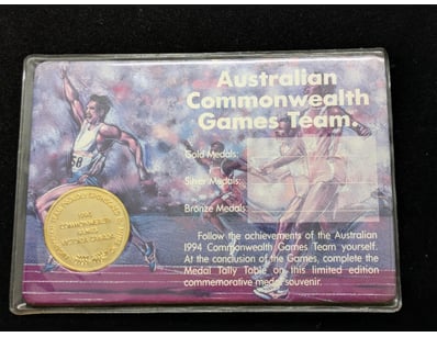 1994 COMMONWEALTH GAMES LIMITED EDITION GOLD MEDAL...