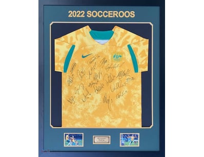 2022 SOCCEROOS WORLD CUP PERSONALLY SIGNED JERSEY ...