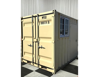 <b>2026 Shipping Container Office - Cream - Window...