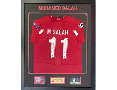MOHAMED SALAH PERSONALLY SIGNED LIVERPOOL FOOTBALL...