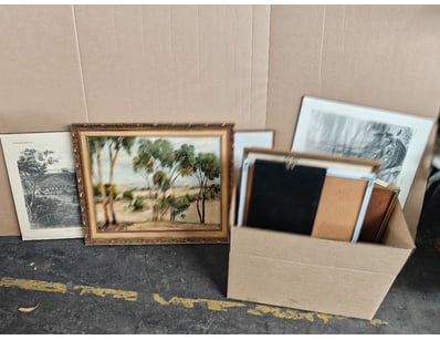 Artwork, assorted framed and non framed 

Sold a...