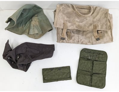 VINTAGE MILITARY CANVAS AND QUILTED GEAR COLLECTIO...