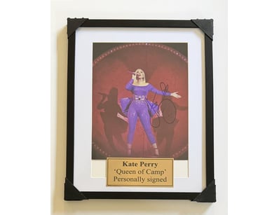 KATY PERRY SIGNED FRAMED CONCERT PHOTO 

A Black F...