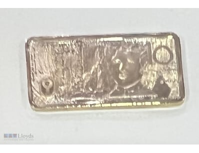 YOU WILL RECEIVE 2014- 5 GRAM GOLD PLATED $10 DOLL...