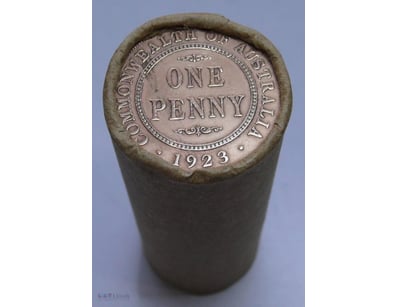 ROLL OF KGV AUSTRALIAN PENNY, UNKNOWN MIX YEARS, 1...