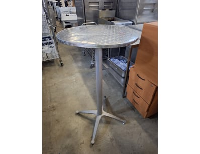 Bar Table, Metal Style, Silver Finish

Dimensions ...