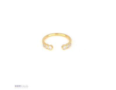 0.35 CT ROUND SIX-STONE BAND IN 18KT YELLOW GOLD 
...