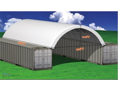 Unused Heavy duty 40ft Container Shelter, Model: C...