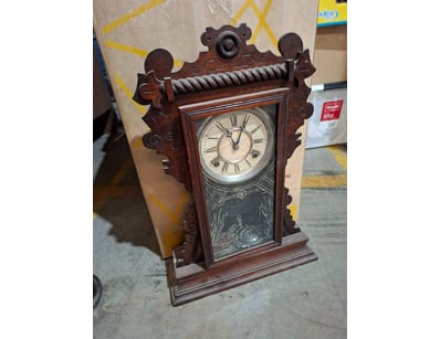 Mantle Clock, Timber style

Dimensions: H 55cm x W...