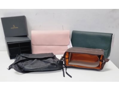 COLLECTION OF LEATHER BAGS AND CASES

Condition:...