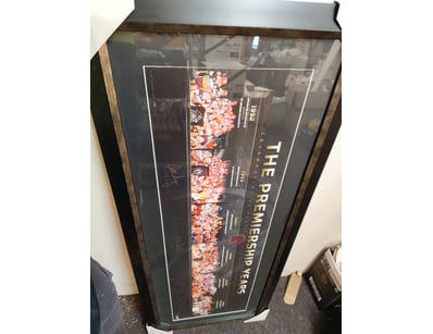 BRISBANE BRONCOS "THE PREMIERSHIP YEARS" FRAMED PR...