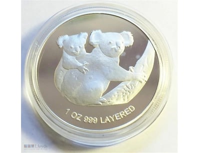 1-OZ 2011 AUSTRALIAN KOALA COIN FINISHED IN 999 FI...