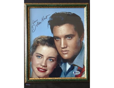 AUTOGRAPHED PHOTOGRAPH OF DOLORES HART.

Item Size...