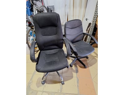 X2 Office Chairs, Leather Style, Black Finish 

...