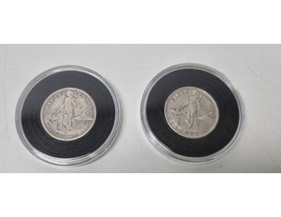 PHILIPPINE COMMONWEALTH 50 CENTAVOS COINS (FOUR EX...