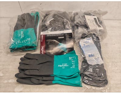 Gloves, including chemical resistant gloves, and m...
