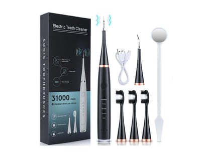 Electric Teeth Cleaning Set Stains Remover Whiteni...