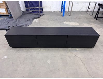 Entertainment Unit, timber, Brown, Dual Drawer, Cu...