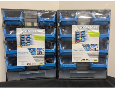 WORKZONE MULTI-PURPOSE STORAGE CABINET WITH DRAWER...