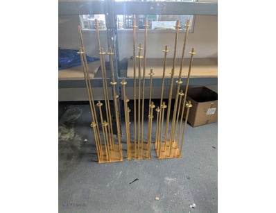 Multiple Arm Gold Windlight Candelabra x 3

Sold a...