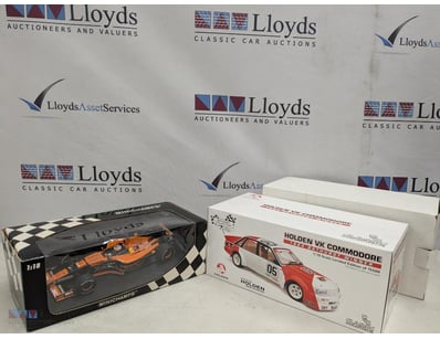LOT OF THREE DIE-CAST MODEL RACING CARS - MINICHAM...