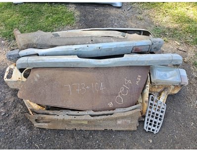 Assorted car parts, including bumper, light

Sold ...