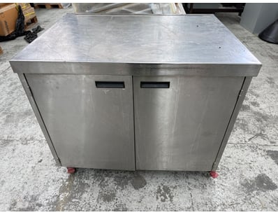 Commercial stainless steel two-door undercounter c...