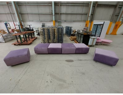 Purple Ottoman Set – Stylish and versatile upholst...