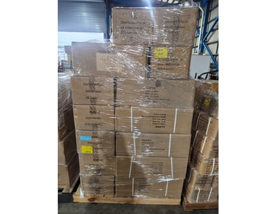 Assorted pallet of electrical and decorative compo...