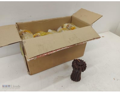 Bulk lot of decorative candles featuring approxima...
