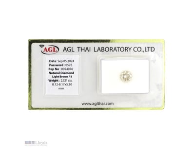 2.321CT CERTIFIED, NATURAL BROWN DIAMOND     

Rou...