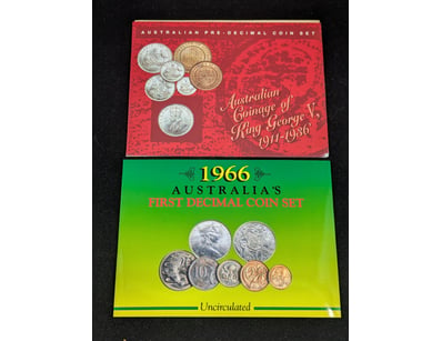 AUSTRALIAN COINAGE OF KING GEORGE PRE-DECIMAL COIN...
