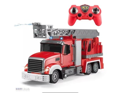 Rc Fire Engine 1/24 2.4Ghz  7Ch Water Jet Spray La...