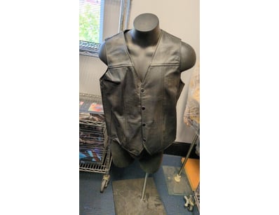 SIGNED DARYL DIXON LEATHER VEST FROM THE WALKING D...