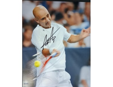 PHOTOGRAPH OF LEGENDARY AMERICAN TENNIS PLAYER AND...