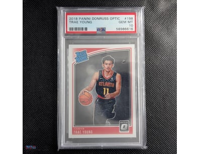 TRAE YOUNG "RATED ROOKIE" – #198 – PSA 10 GEM MINT...