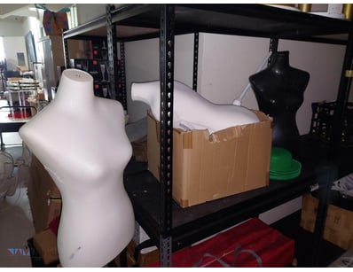 Professional white dress form mannequin featuring ...
