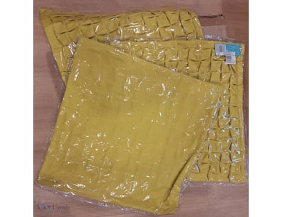 New mustard yellow cushion covers lot of 40pc. Pat...
