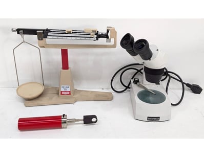 Vintage laboratory and scientific equipment lot co...