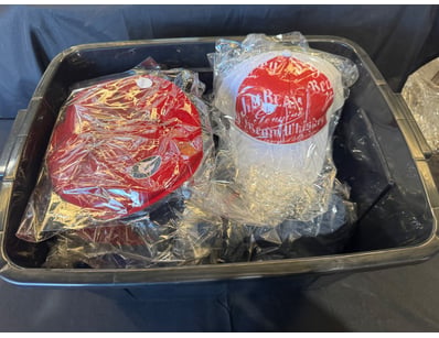 Assorted box lot of hats in various sizes and styl...