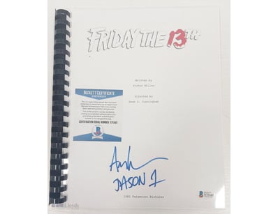 SIGNED FRIDAY THE 13TH 1980 PARAMOUNT PICTURES SCR...