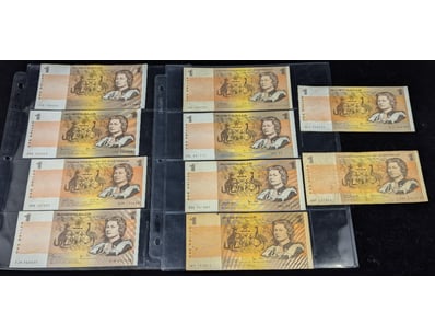 AUSTRALIAN ONE DOLLAR NOTES COLLECTION

A Collec...