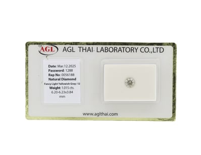 1.015CT CERTIFIED, NATURAL FANCY YELLOW DIAMOND   ...