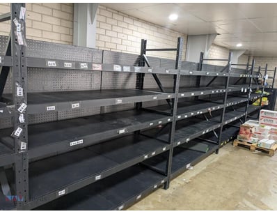 "Stock Racking - GSS, black steel, medium duty, ru...