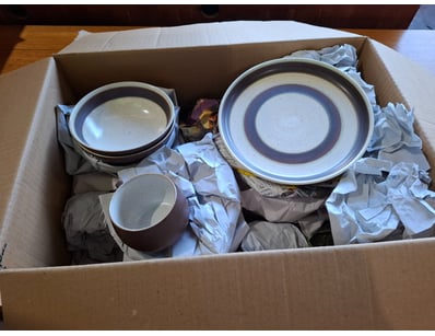 Assorted Dinnerware, Includes Cups, Plates and bow...