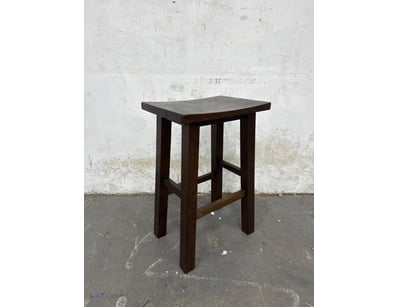 Timber barstool, dark stained timber construction,...