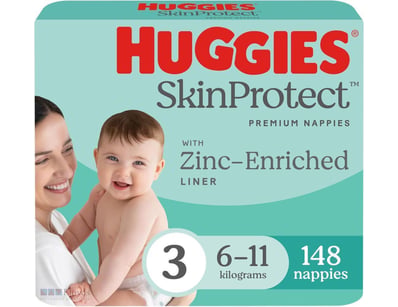 Huggies Skin Protect Nappies Size 3 (6-11 kg) 148 ...